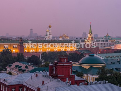 Вечер и Кремль сверху - фото №168