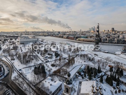 Вид на снежный город - фото №343