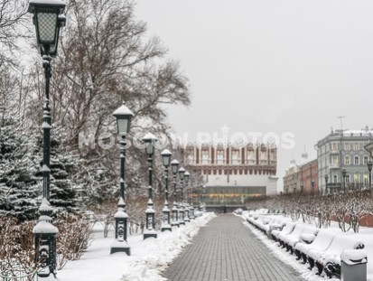 Александровский сад зимой - фото №569