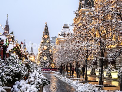 Утро на Красной площади зимой - фото №565