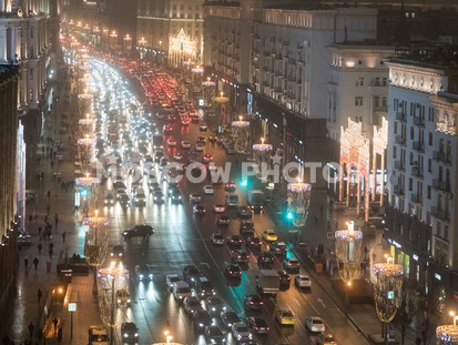 Тверская улица в Новогоднем убранстве - фото №586