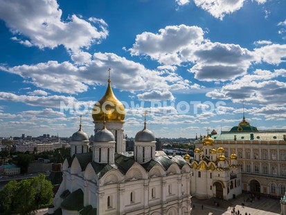 Вид с колокольни Ивана Великого на Соборную площадь - фото №689