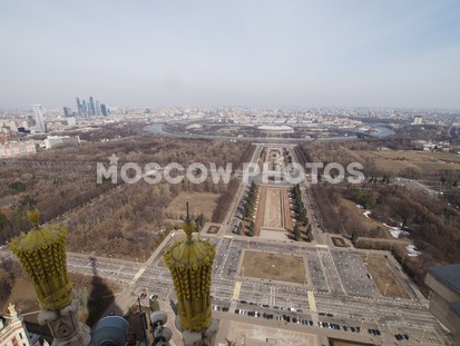Панорама Москвы с МГУ - фото №103