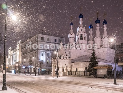 Храм Рождества в Путинках в снегу - фото №607